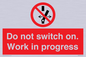 Do not switch on. Work in progress